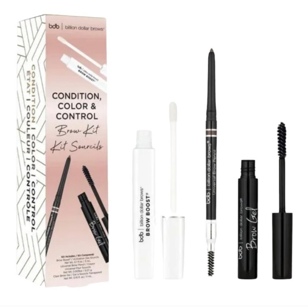 Billion Dollar Brows condition color & control brow kit